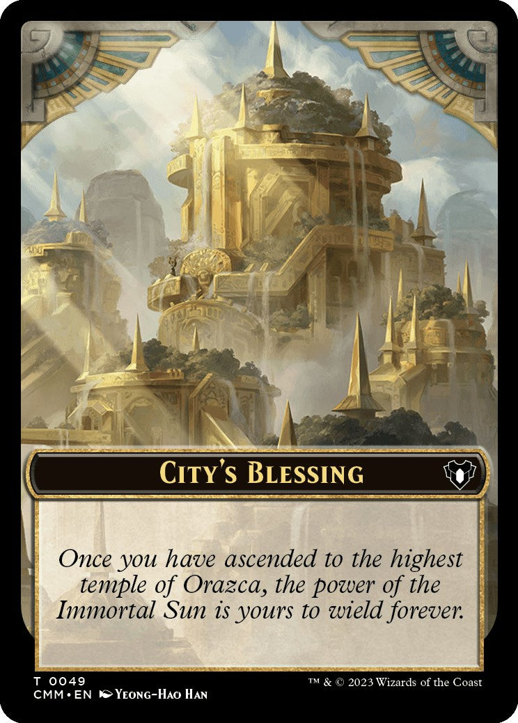 City's Blessing // Dragon Egg Double-Sided Token [Commander Masters Tokens] | Gamers Paradise