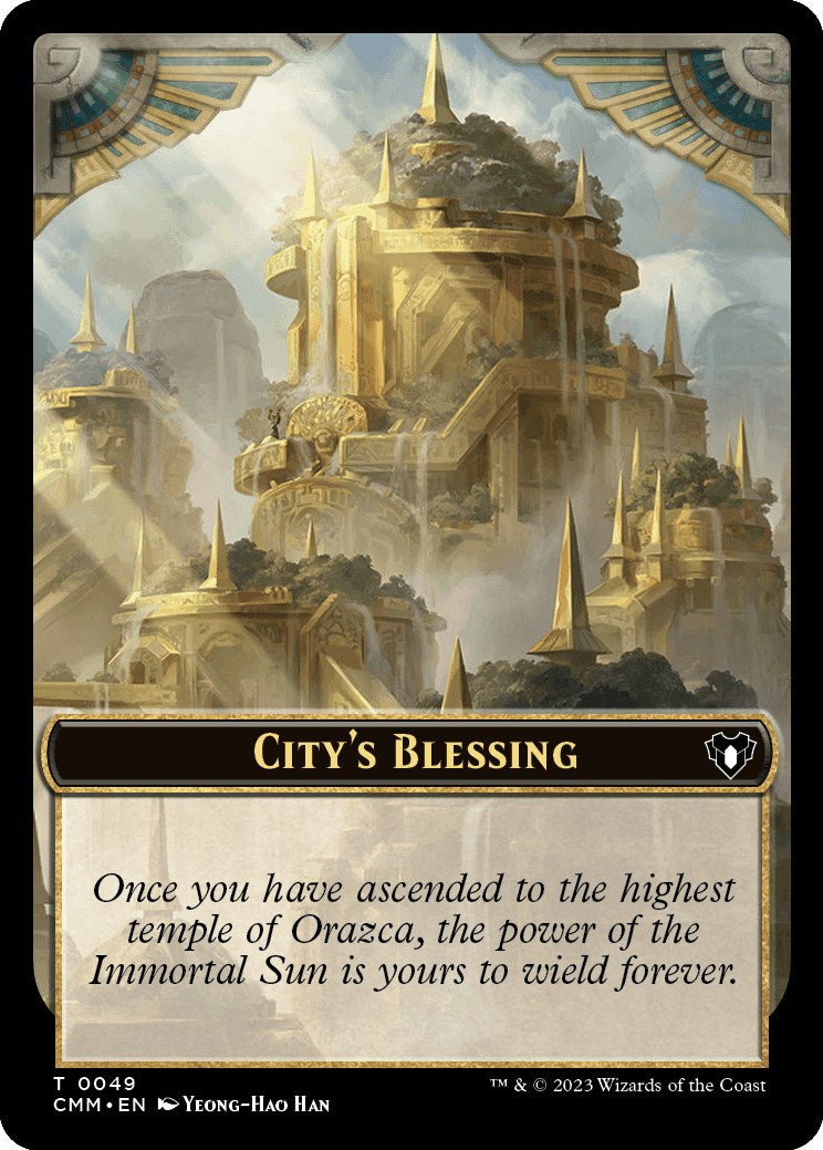 City's Blessing // Rat Double-Sided Token [Commander Masters Tokens] | Gamers Paradise