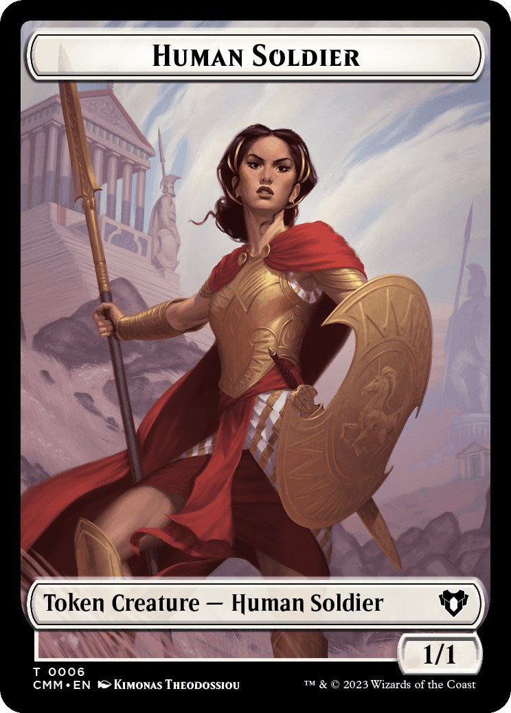 Human Soldier // Zombie (0013) Double-Sided Token [Commander Masters Tokens] | Gamers Paradise