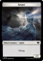 Spirit (0010) // Cat (0005) Double-Sided Token [Commander Masters Tokens] | Gamers Paradise