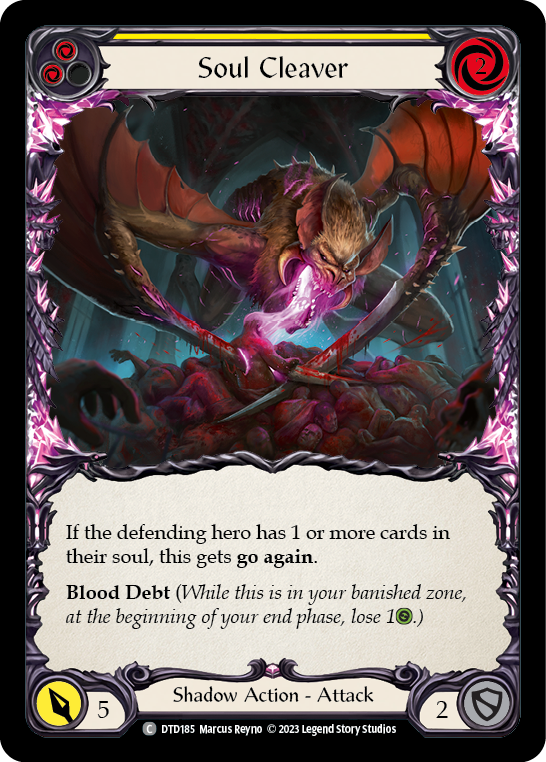 Soul Cleaver (Yellow) [DTD185] (Dusk Till Dawn)  Rainbow Foil | Gamers Paradise