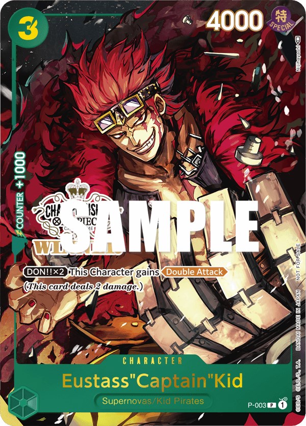 Eustass"Captain"Kid (Store Championship Vol. 2) [Winner] [One Piece Promotion Cards] | Gamers Paradise