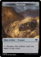 Treasure // Elemental (0037) Double-Sided Token [Commander Masters Tokens] | Gamers Paradise