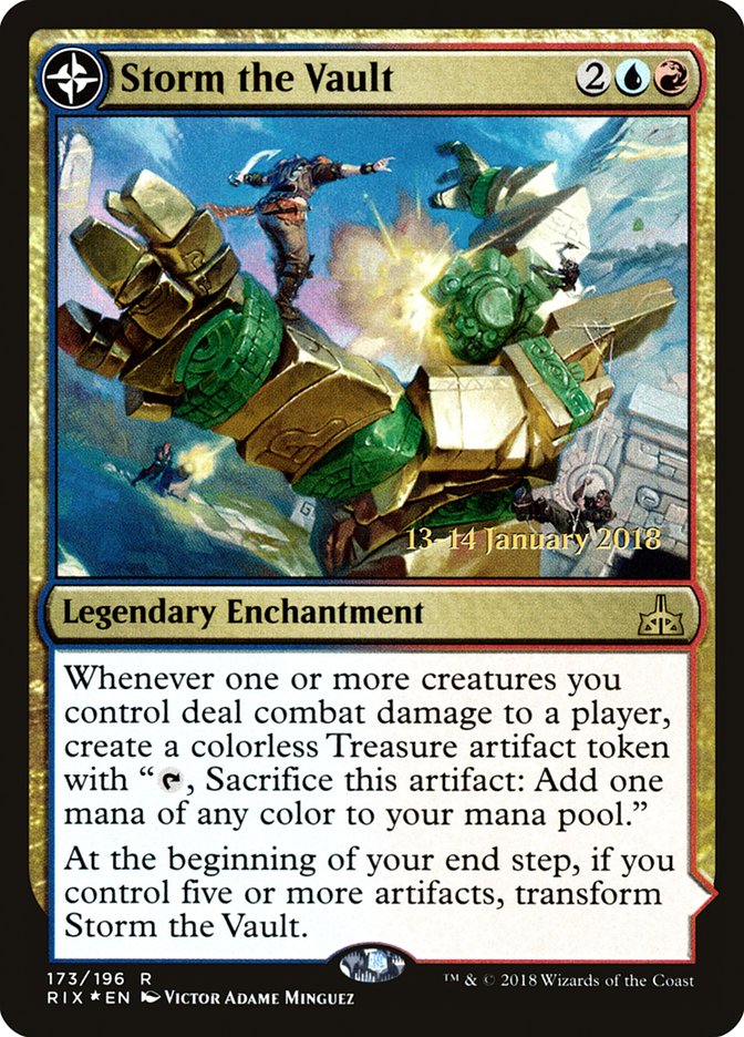 Storm the Vault // Vault of Catlacan [Rivals of Ixalan Prerelease Promos] | Gamers Paradise