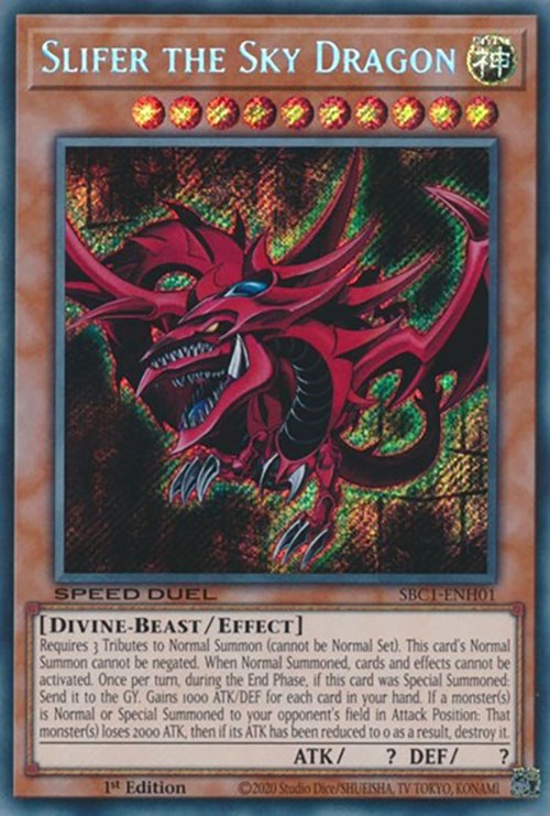 Slifer the Sky Dragon [SBC1-ENH01] Secret Rare | Gamers Paradise