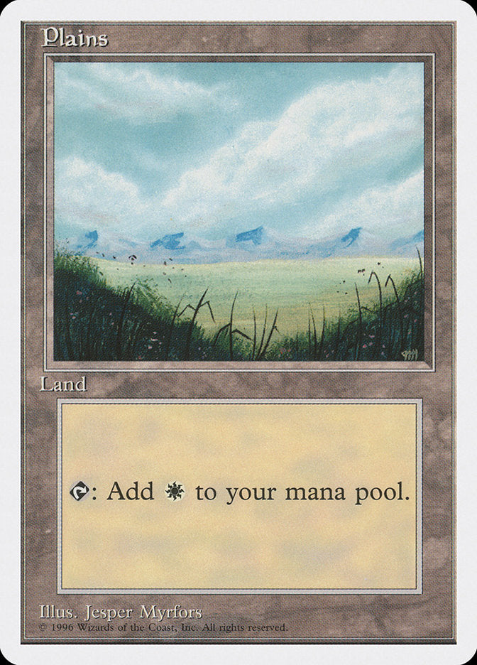Plains (No Trees, Signature on Bottom Right) [Introductory Two-Player Set] | Gamers Paradise