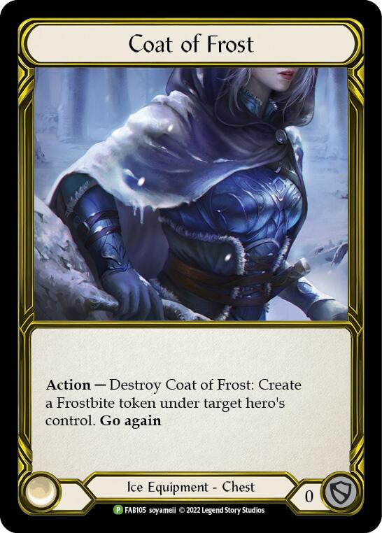 Coat of Frost (Golden) [FAB105] (Promo)  Cold Foil | Gamers Paradise