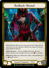 Redback Shroud (Golden) [FAB123] (Promo)  Cold Foil | Gamers Paradise