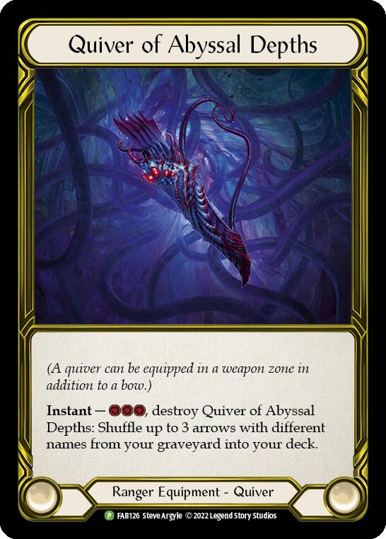 Quiver of Abyssal Depths (Golden) [FAB126] (Promo)  Cold Foil | Gamers Paradise