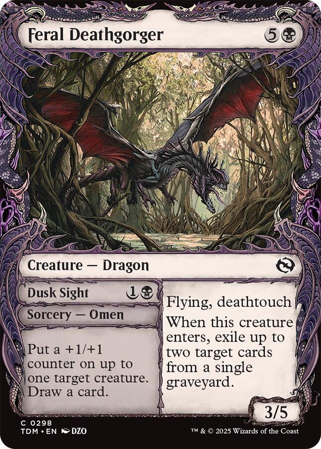 Feral Deathgorger (Showcase) [Tarkir: Dragonstorm] | Gamers Paradise