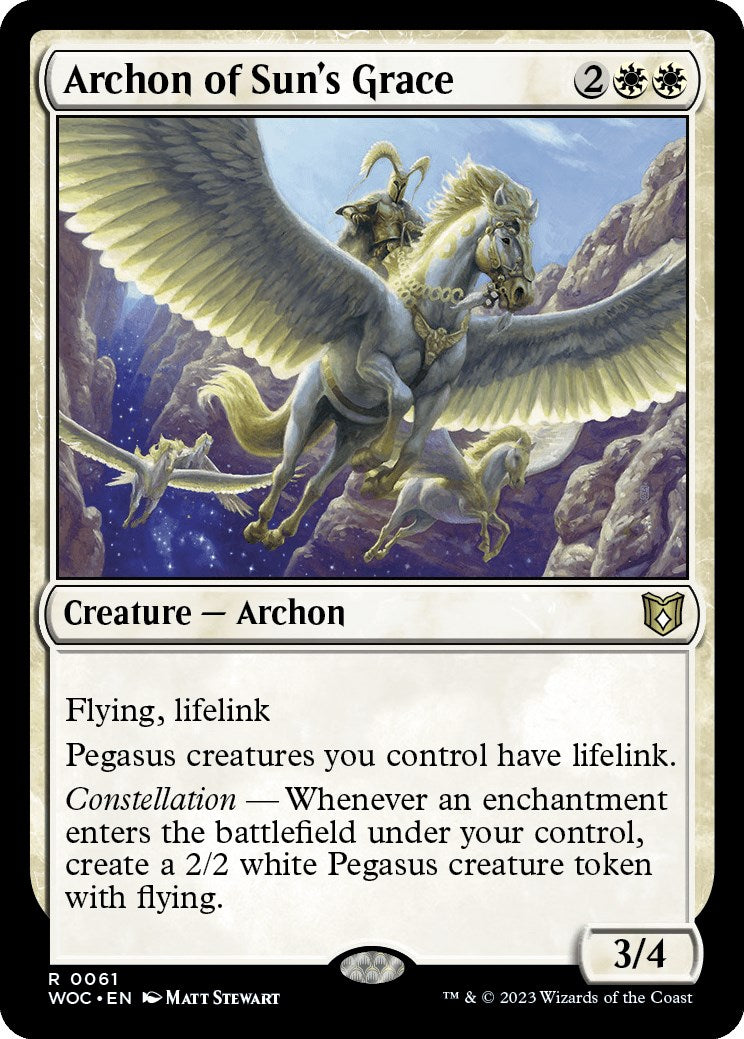 Archon of Sun's Grace [Wilds of Eldraine Commander] | Gamers Paradise