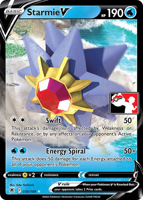 Starmie V (030/189) [Prize Pack Series Three] | Gamers Paradise