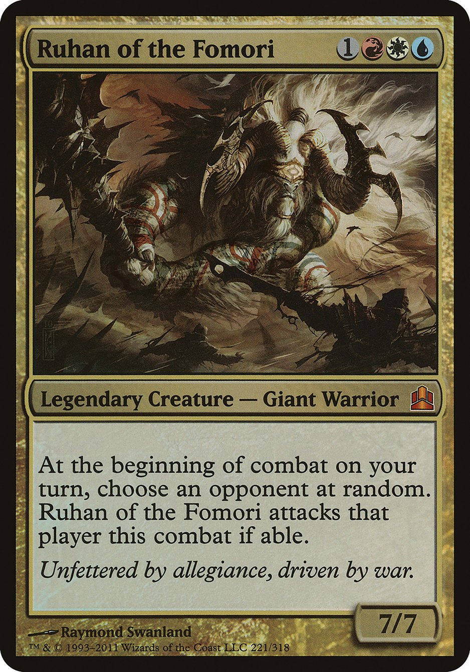 Ruhan of the Fomori (Oversized) [Commander 2011 Oversized] | Gamers Paradise