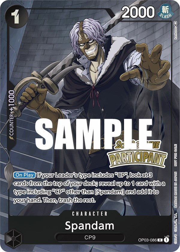 Spandam (Online Regional 2023) [Participant] [One Piece Promotion Cards] | Gamers Paradise