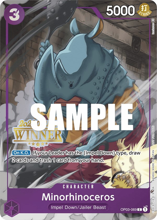 Minorhinoceros (Online Regional 2023) [Winner] [One Piece Promotion Cards] | Gamers Paradise