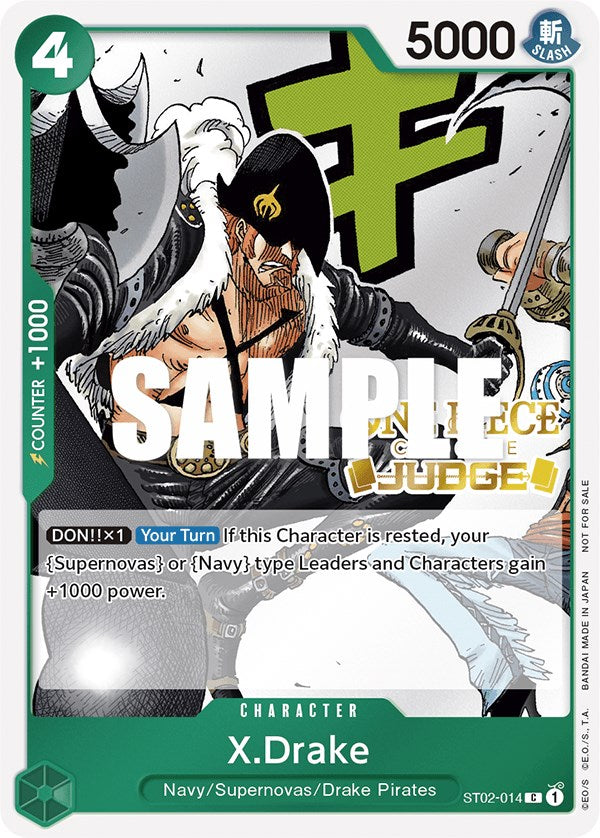 X.Drake (Judge Pack Vol. 2) [One Piece Promotion Cards] | Gamers Paradise