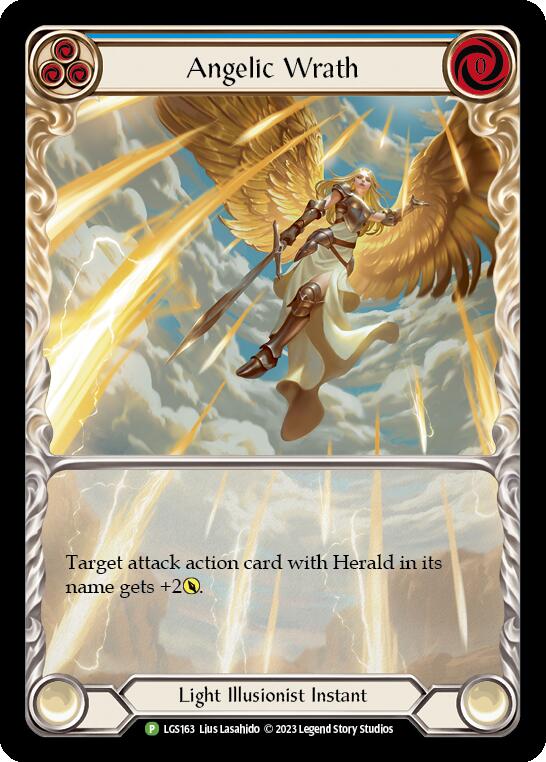 Angelic Wrath (Blue) [LGS163] (Promo)  Rainbow Foil | Gamers Paradise