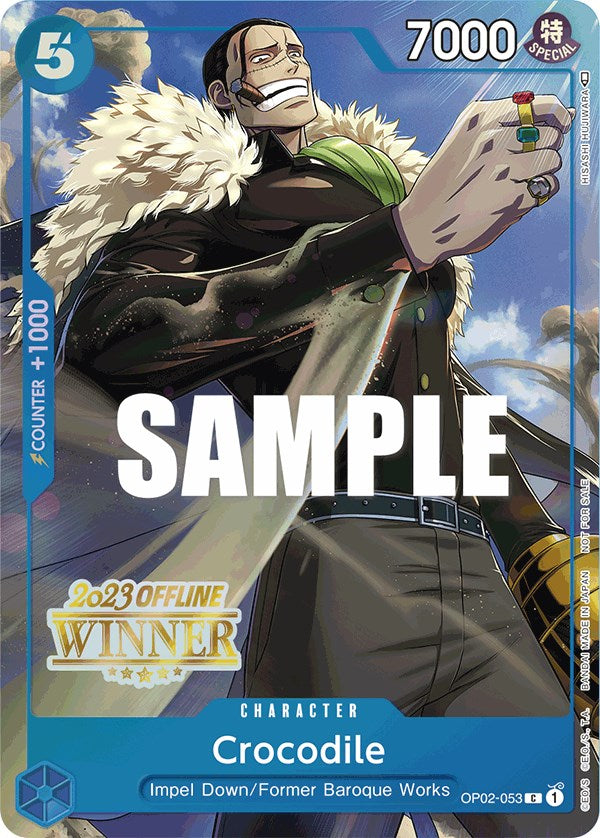 Crocodile (Offline Regional 2023) [Winner] [One Piece Promotion Cards] | Gamers Paradise