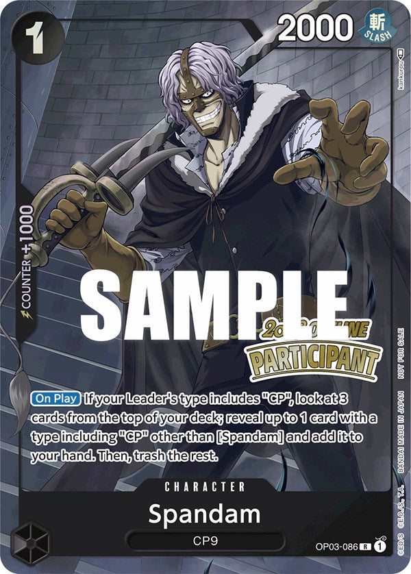 Spandam (Offline Regional 2023) [Participant] [One Piece Promotion Cards] | Gamers Paradise