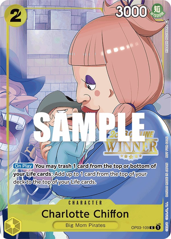 Charlotte Chiffon (Offline Regional 2023) [Winner] [One Piece Promotion Cards] | Gamers Paradise