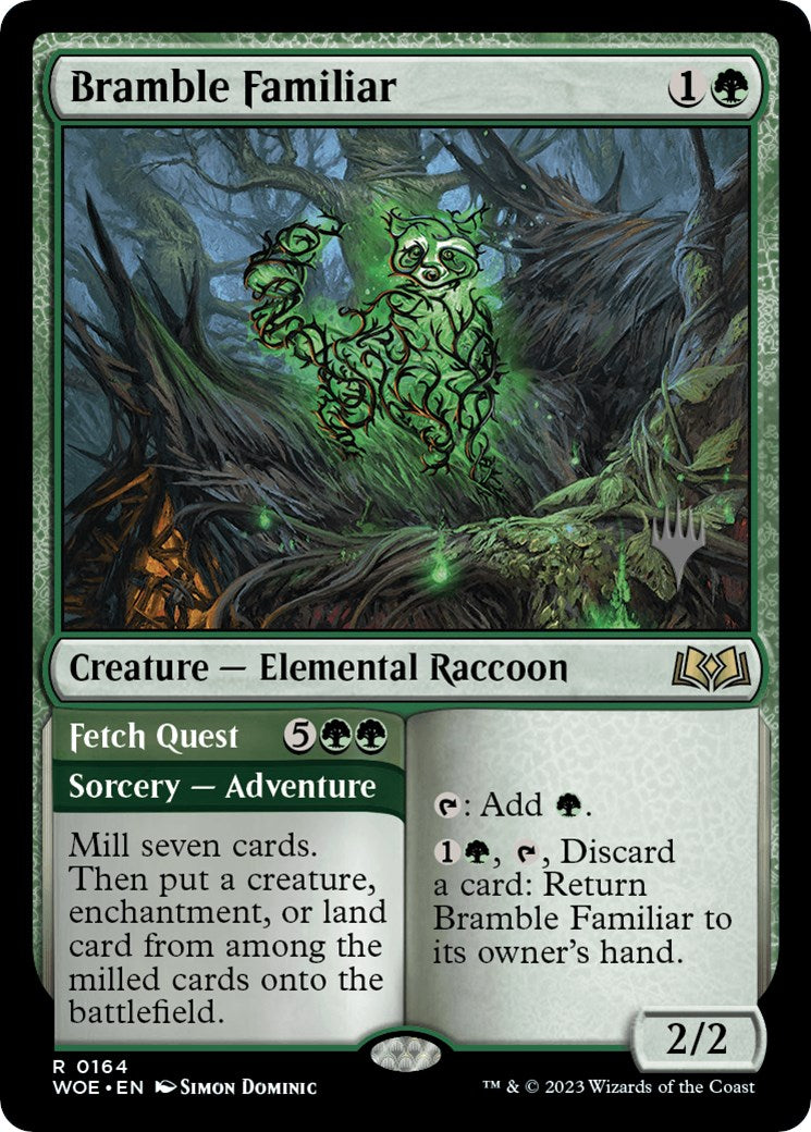 Bramble Familiar // Fetch Quest (Promo Pack) [Wilds of Eldraine Promos] | Gamers Paradise