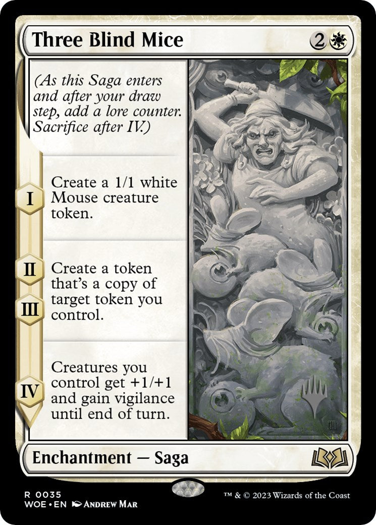 Three Blind Mice (Promo Pack) [Wilds of Eldraine Promos] | Gamers Paradise