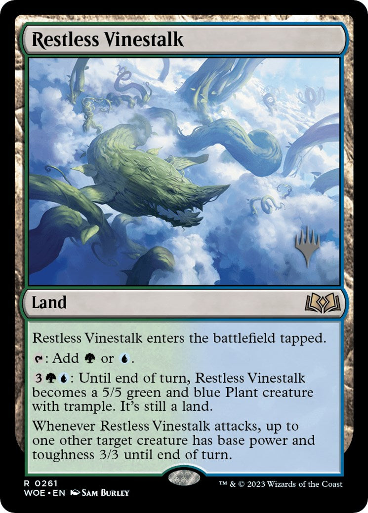 Restless Vinestalk (Promo Pack) [Wilds of Eldraine Promos] | Gamers Paradise