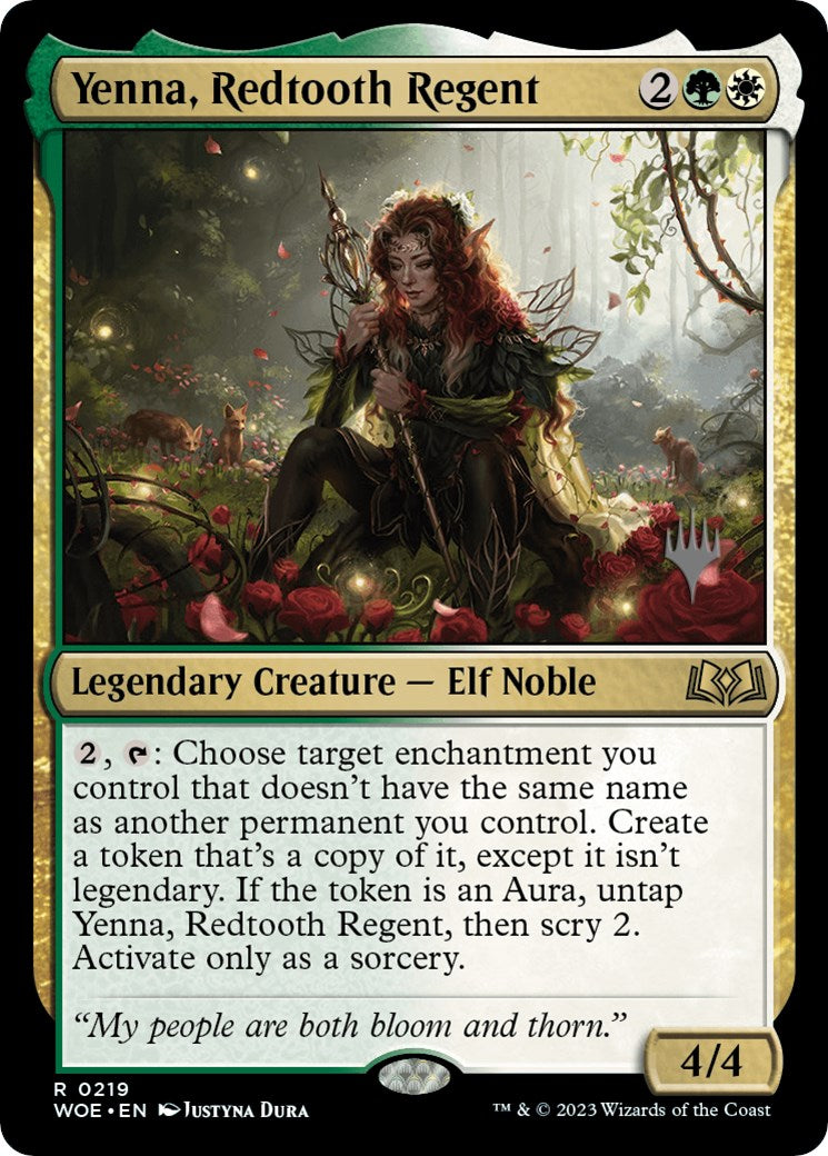 Yenna, Redtooth Regent (Promo Pack) [Wilds of Eldraine Promos] | Gamers Paradise