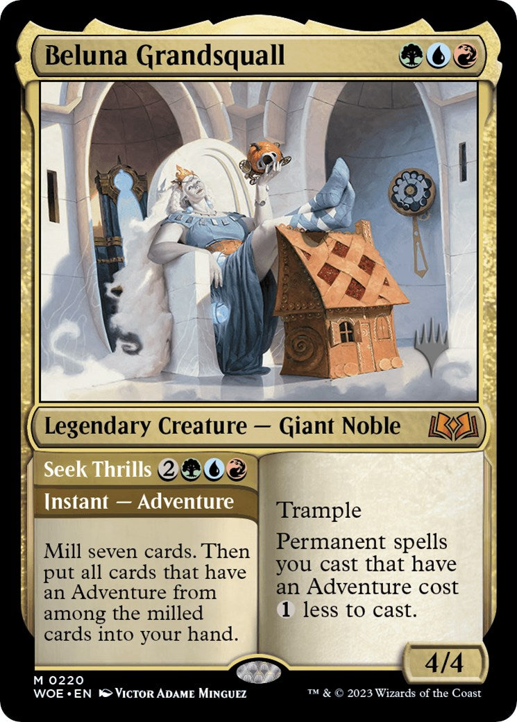 Beluna Grandsquall // Seek Thrills(Promo Pack) [Wilds of Eldraine Promos] | Gamers Paradise