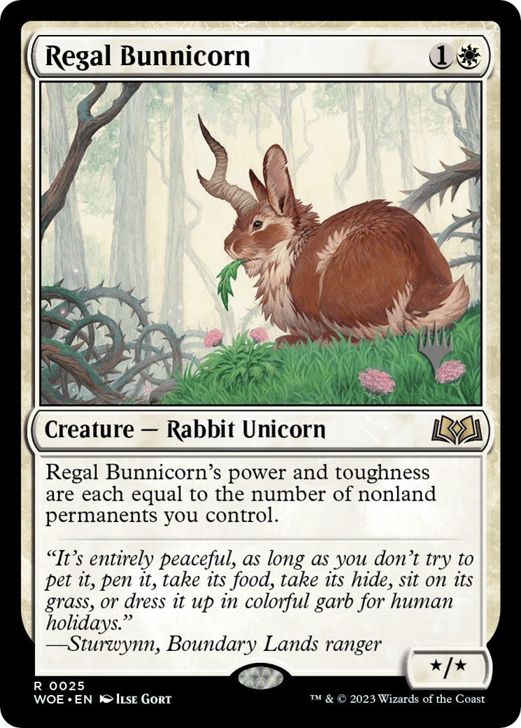 Regal Bunnicorn (Promo Pack) [Wilds of Eldraine Promos] | Gamers Paradise