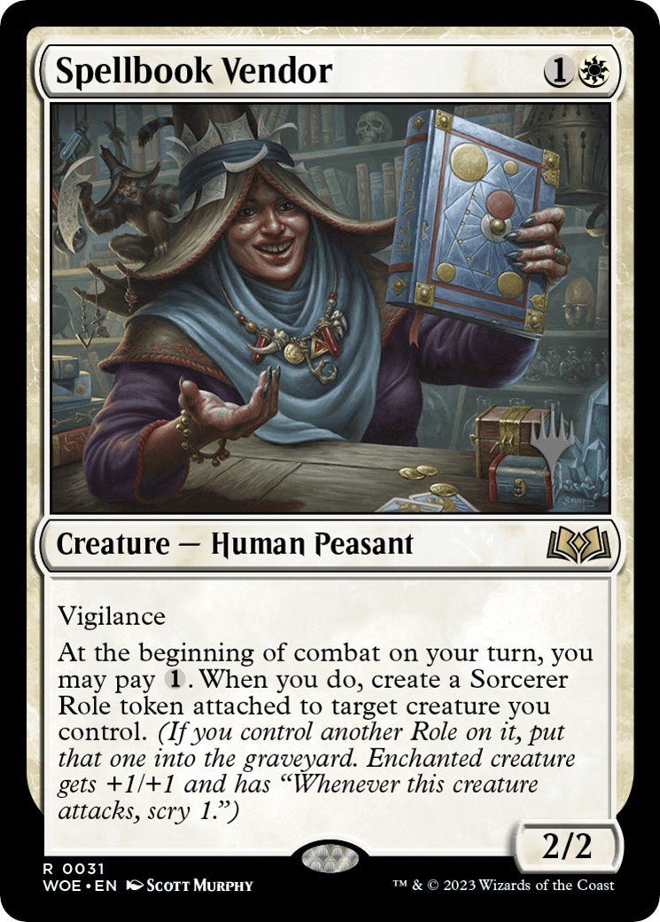 Spellbook Vendor (Promo Pack) [Wilds of Eldraine Promos] | Gamers Paradise