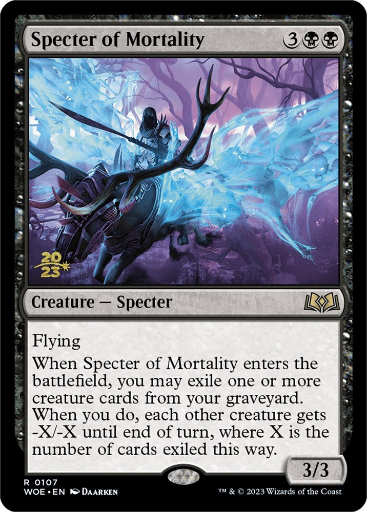 Specter of Mortality [Wilds of Eldraine Prerelease Promos] | Gamers Paradise