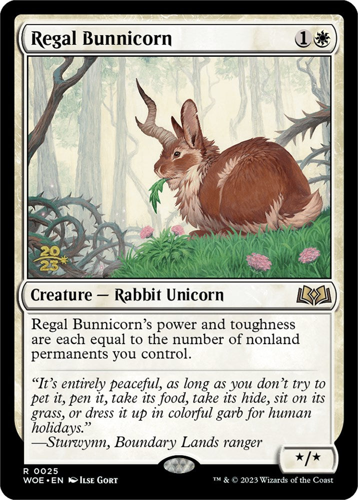 Regal Bunnicorn [Wilds of Eldraine Prerelease Promos] | Gamers Paradise