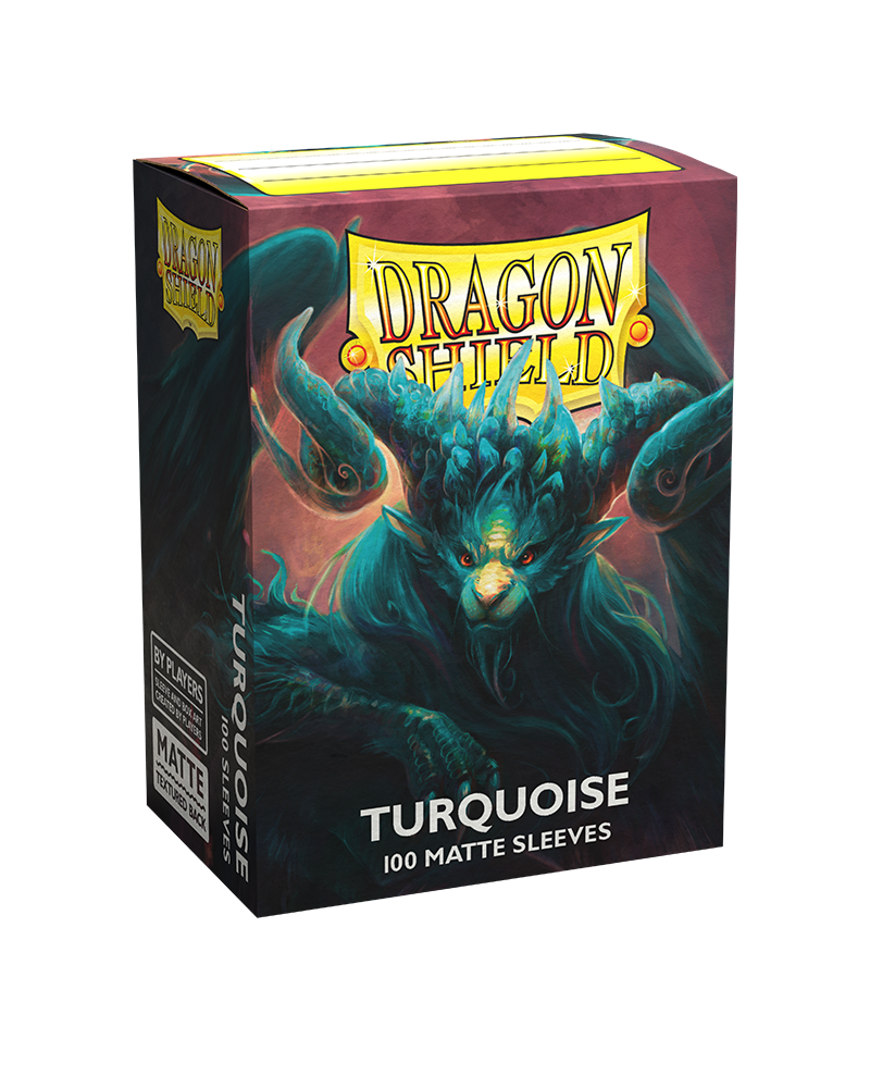 Dragon Shield: Standard 100ct Sleeves - Turquoise (Matte) | Gamers Paradise