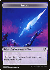 Human Warrior // Shard Double-Sided Token [Kaldheim Tokens] | Gamers Paradise