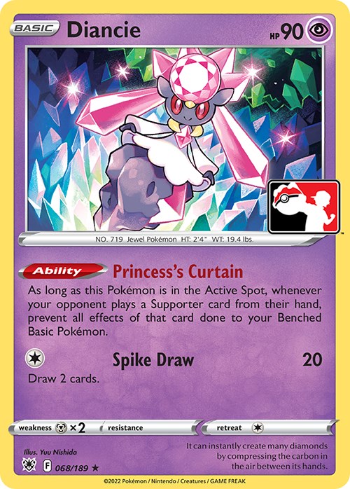 Diancie (068/189) [Prize Pack Series Three] | Gamers Paradise