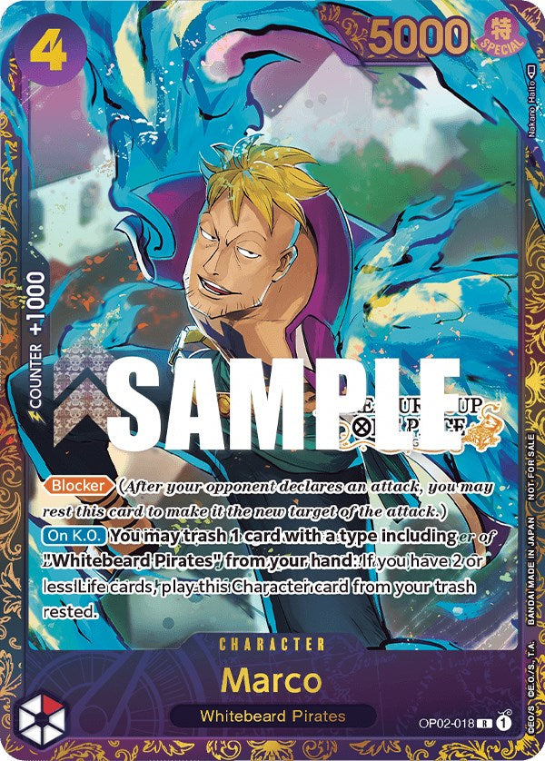 Marco (Treasure Cup) [One Piece Promotion Cards] | Gamers Paradise