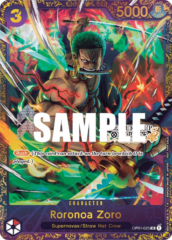 Roronoa Zoro (OP01-025) (Treasure Cup) [One Piece Promotion Cards] | Gamers Paradise