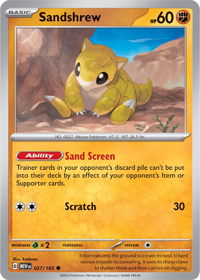 Sandshrew (027/165) [Scarlet & Violet: 151] | Gamers Paradise