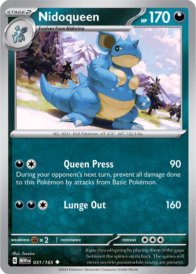 Nidoqueen (031/165) [Scarlet & Violet: 151] | Gamers Paradise