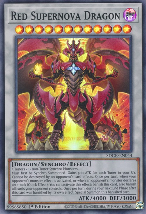 Red Supernova Dragon [SDCK-EN044] Super Rare | Gamers Paradise