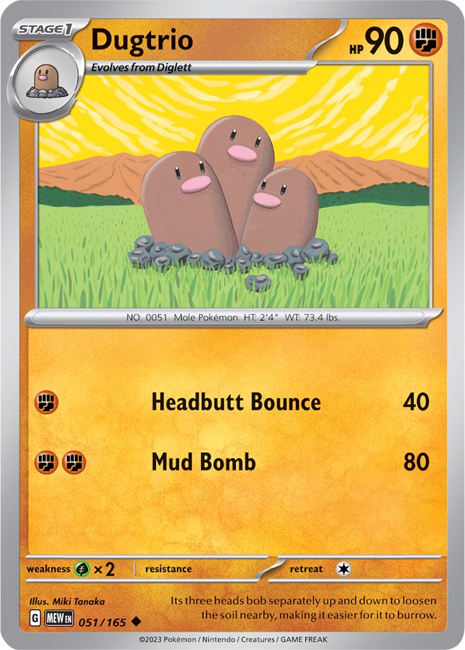 Dugtrio (051/165) [Scarlet & Violet: 151] | Gamers Paradise