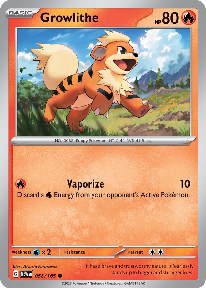 Growlithe (058/165) [Scarlet & Violet: 151] | Gamers Paradise