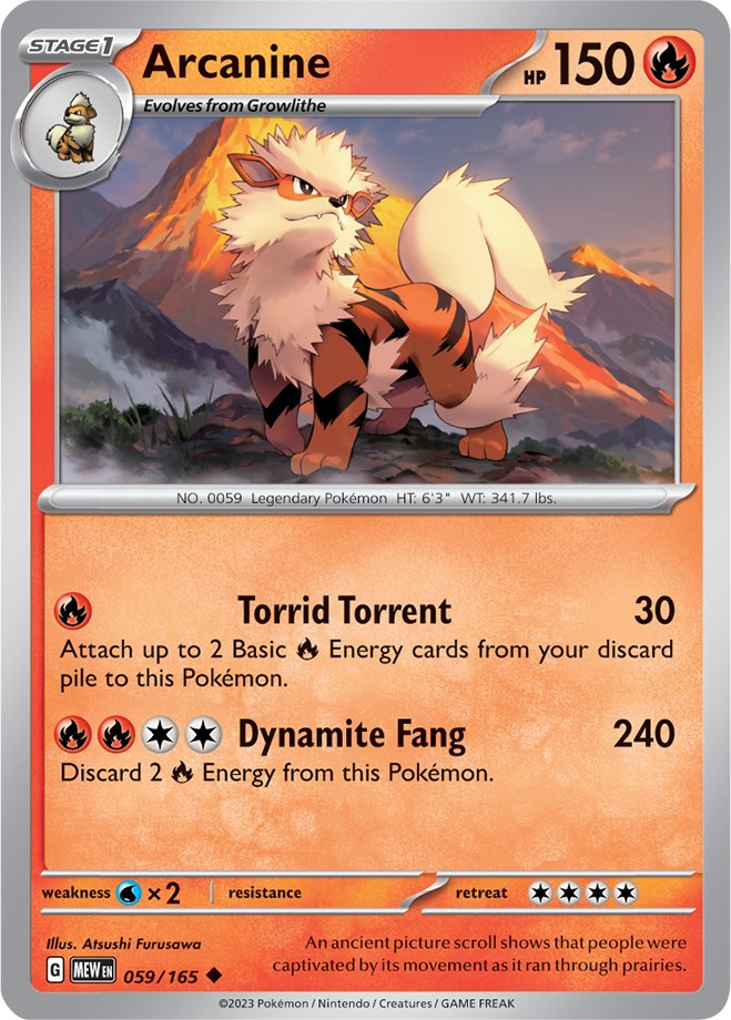 Arcanine (059/165) [Scarlet & Violet 151] | Gamers Paradise