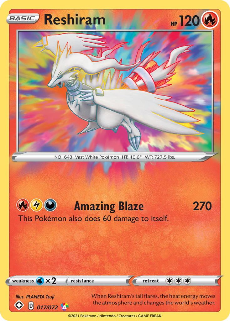 Reshiram (017/072) [Sword & Shield: Shining Fates] | Gamers Paradise