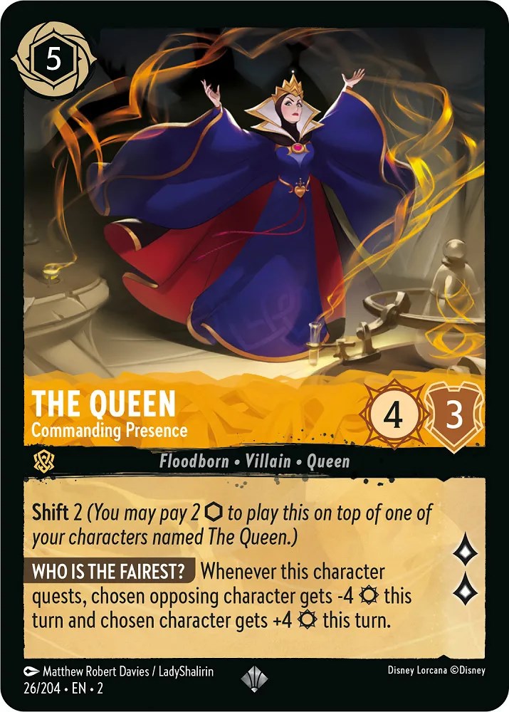 The Queen - Commanding Presence (26/204) [Rise of the Floodborn] | Gamers Paradise