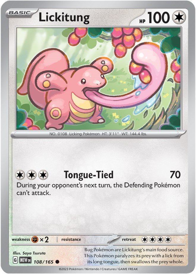 Lickitung (108/165) [Scarlet & Violet: 151] | Gamers Paradise