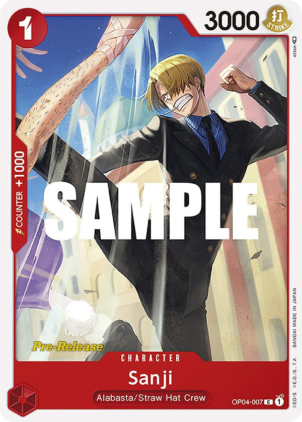 Sanji [Kingdoms of Intrigue Pre-Release Cards] | Gamers Paradise