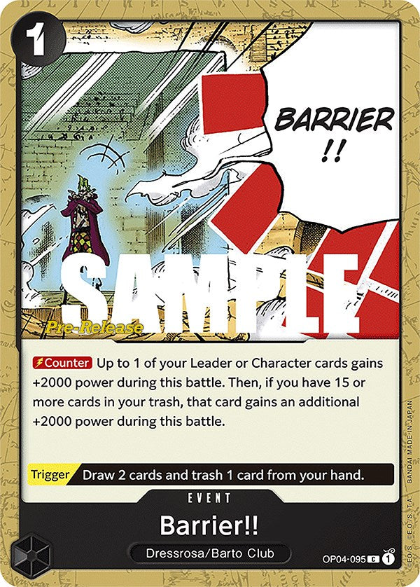 Barrier!! [Kingdoms of Intrigue Pre-Release Cards] | Gamers Paradise