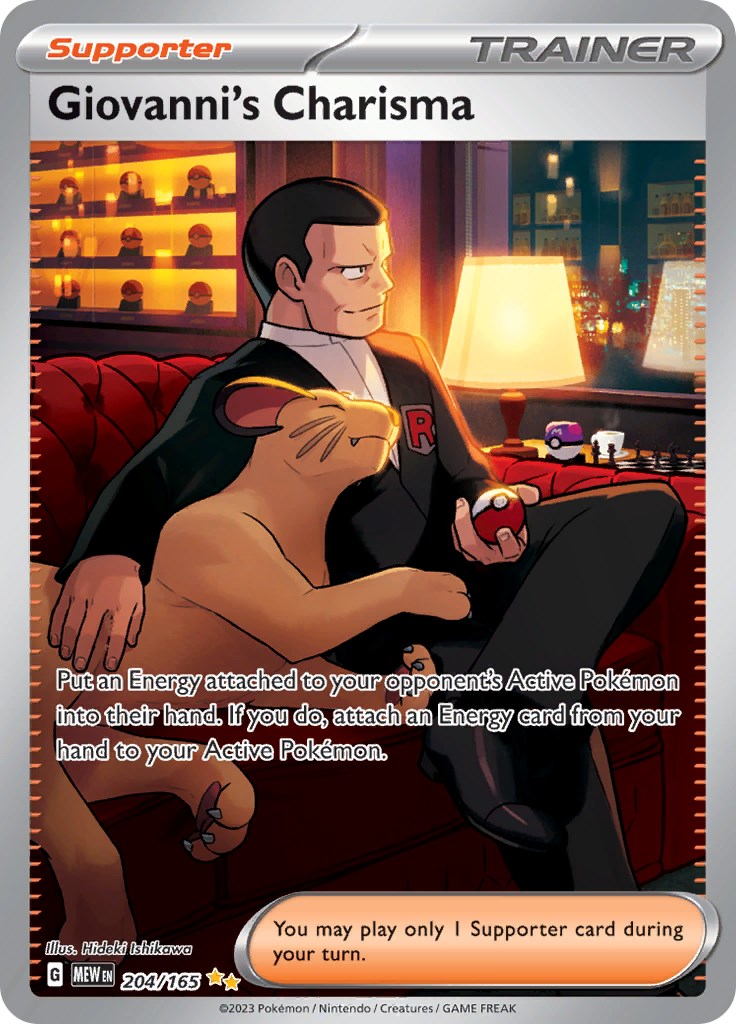 Giovanni's Charisma (204/165) [Scarlet & Violet 151] | Gamers Paradise